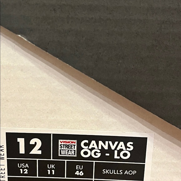Vision Street Wear Canvas Lo Shoes Skulls AOP Sneakers Skateboard BMX VSW Men 12 - Picture 12 of 12
